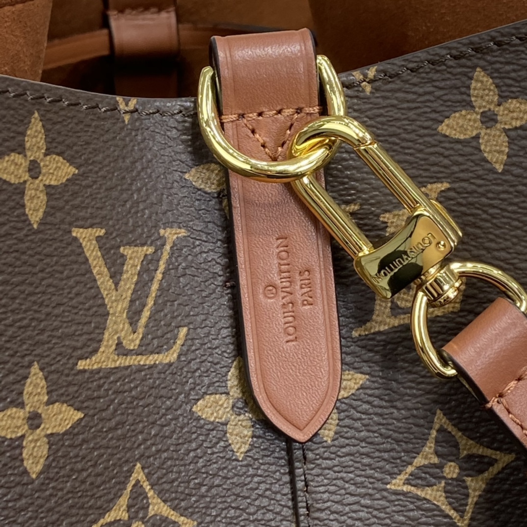 Louis Vuitton NEONOE MM Bucket Bag Monogram M44887 Caramel